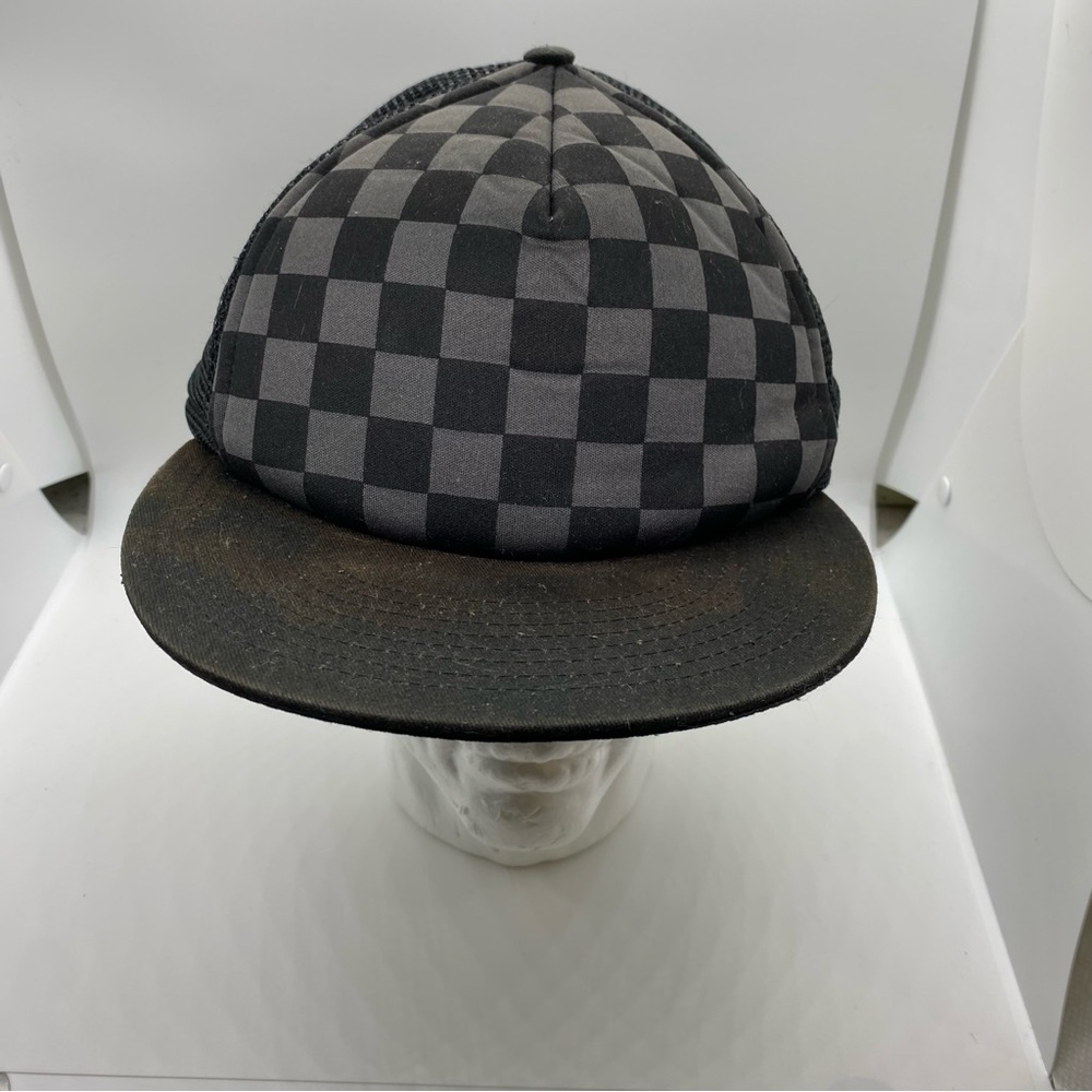 XXX Black Checkerboard SnapBack hat one size fits most adult some slight wear